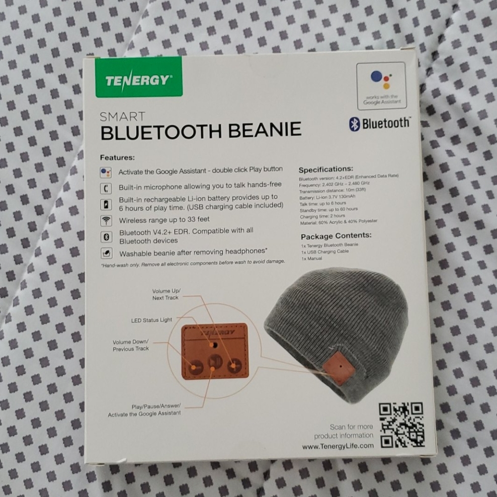 Smart Bluetooth Beanie with Google Assistant - Picture 2 of 2